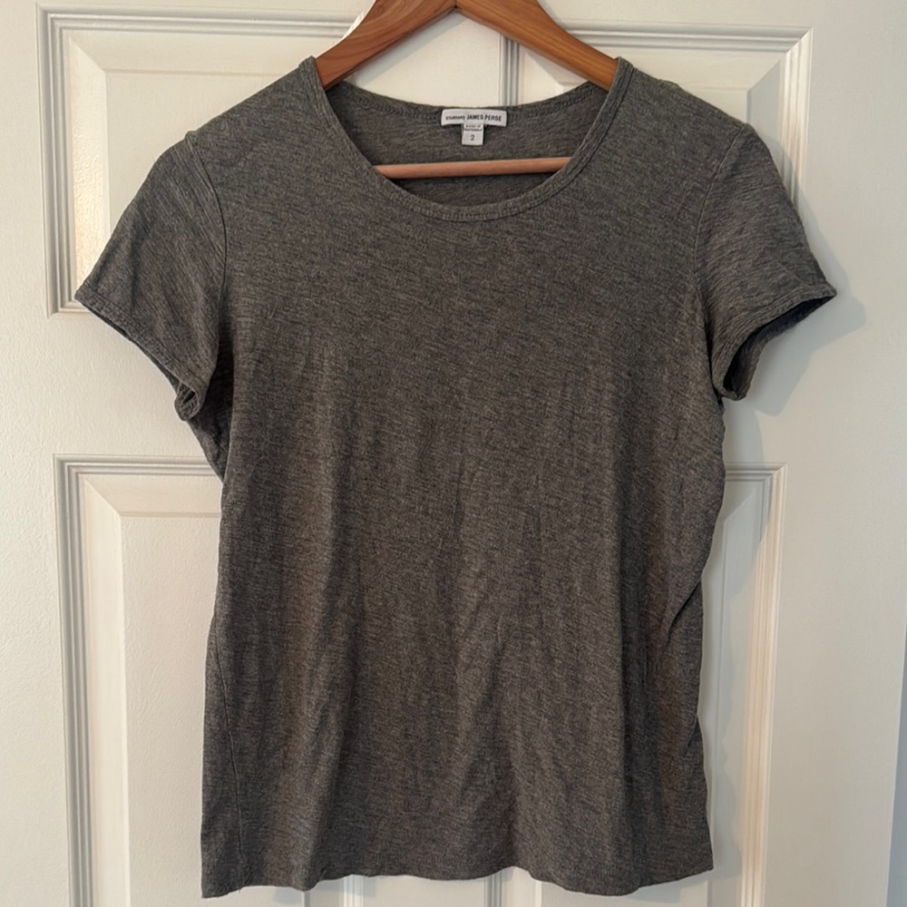 Gray James Perse Women's T-Shirt